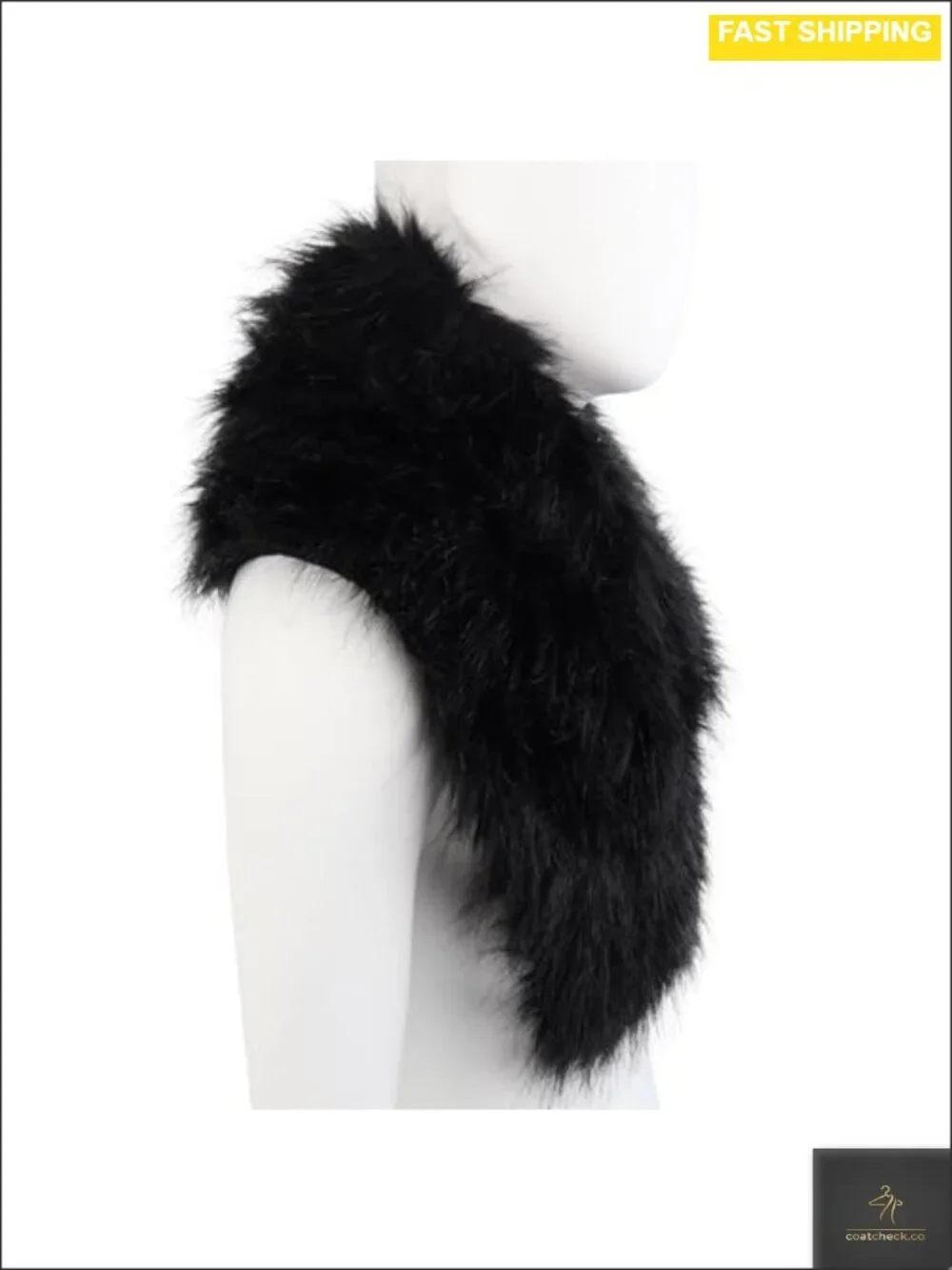 Faux Fur Furry Shawl Fluffy Winter Warmer Sleeveless Halloween Costume Accessory